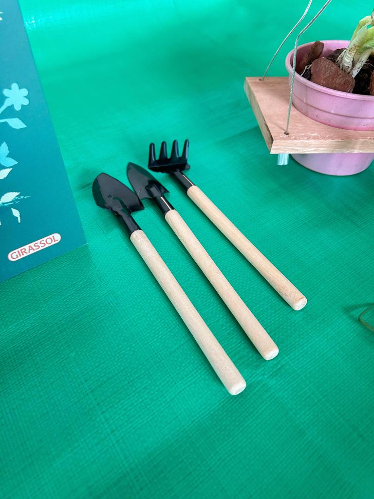 Kit Infantil: Horta Vertical + Livro infantil + kit jardinagem