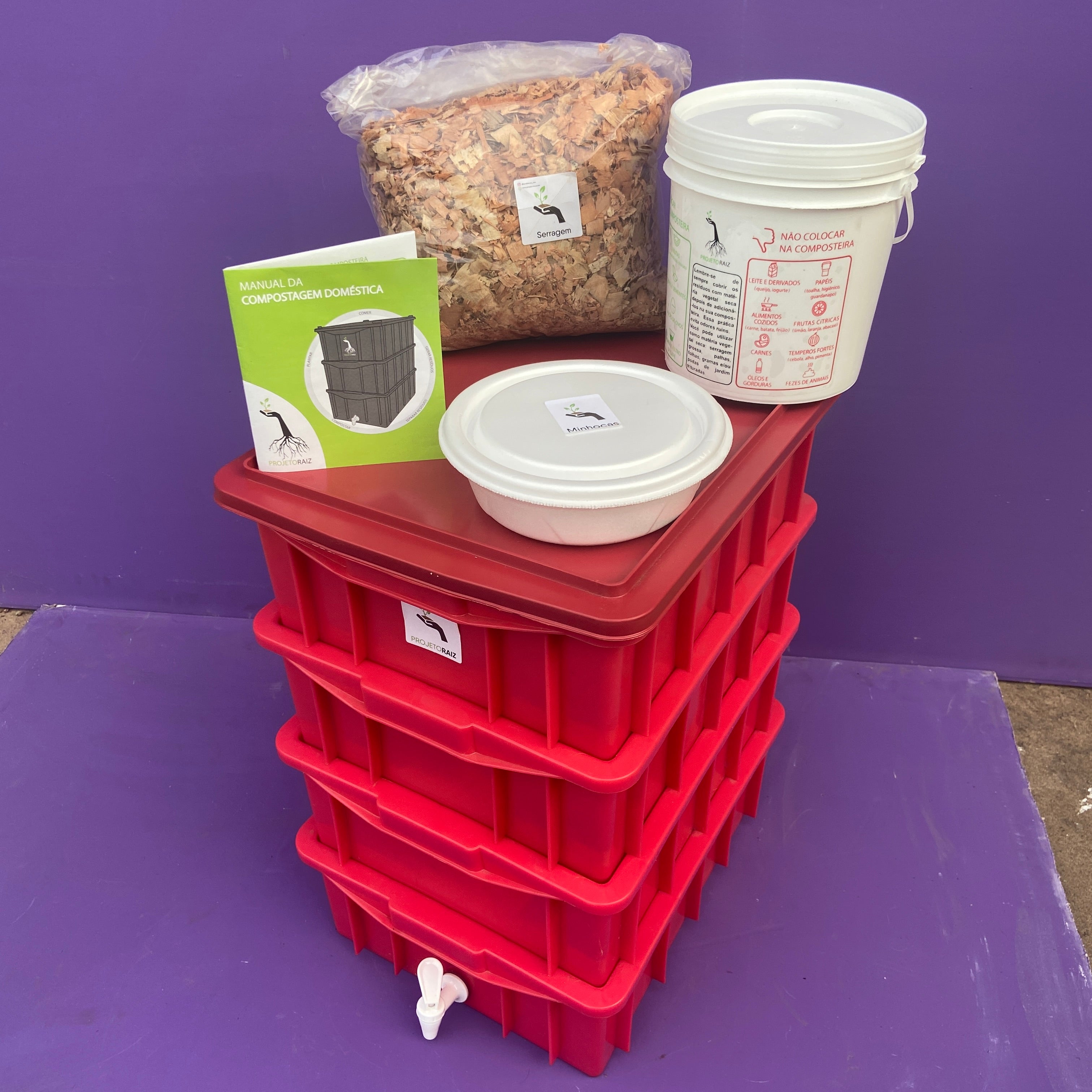 Kit de Compostagem Médio
