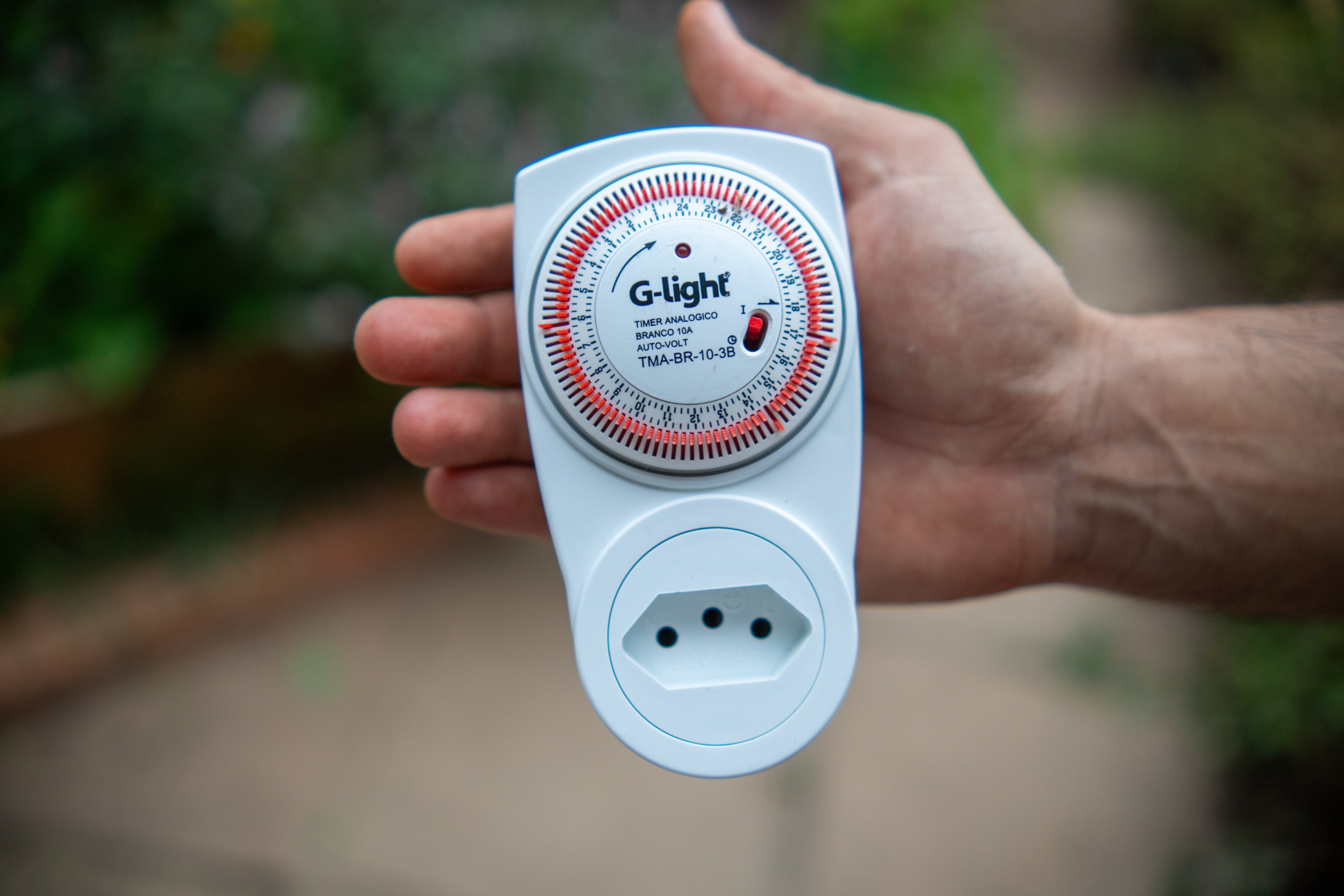 Horta com irrigação automática