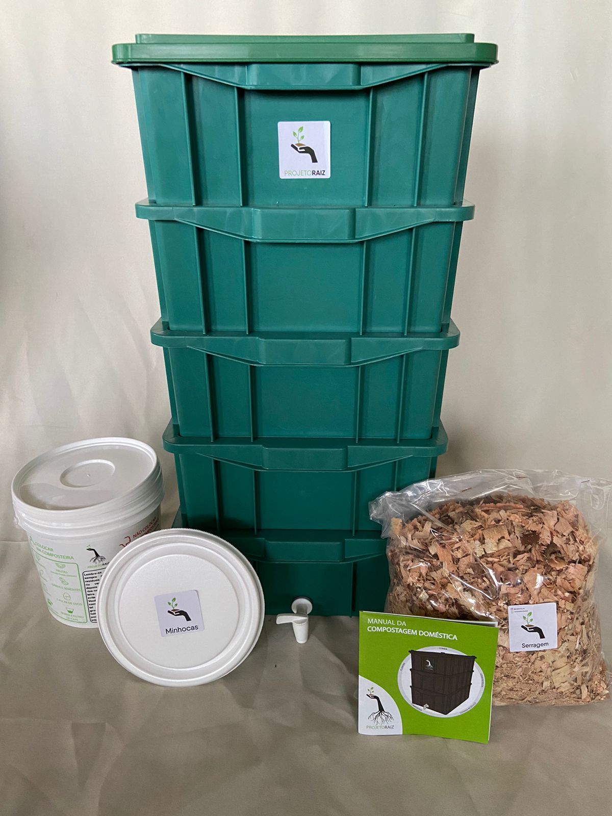 Kit de Compostagem Médio Plus