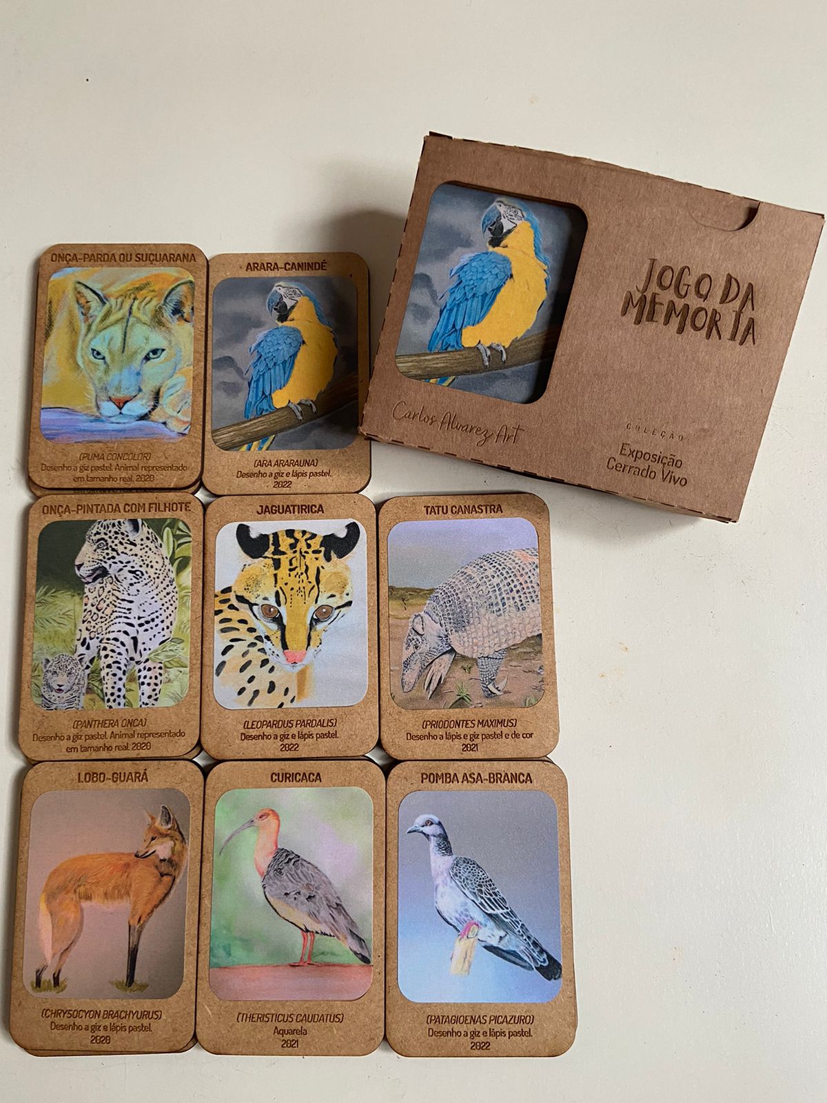 Jogo de Memória - Fauna do Bioma Cerrado