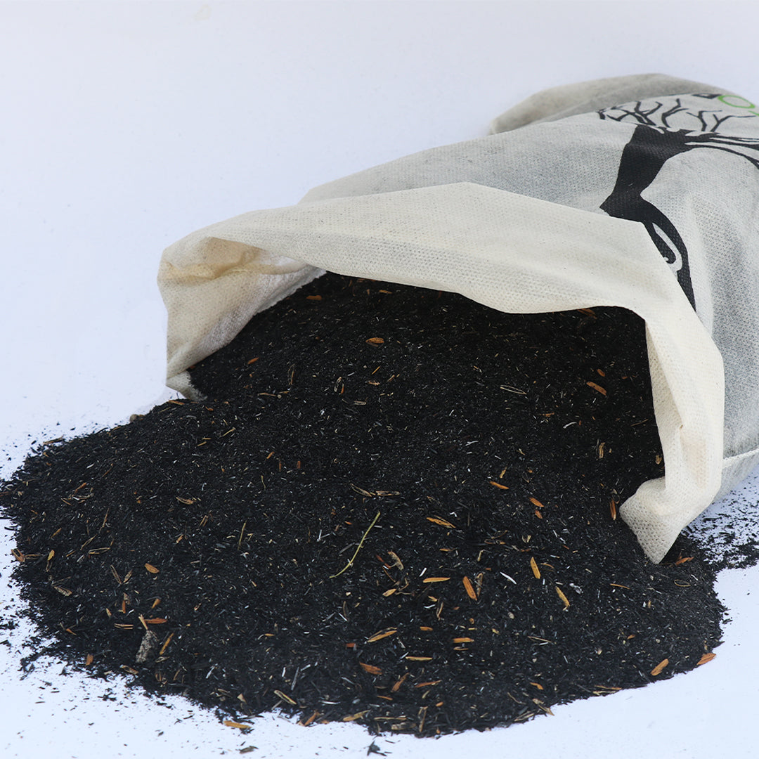 Casca de Arroz Carbonizada - 1 kg