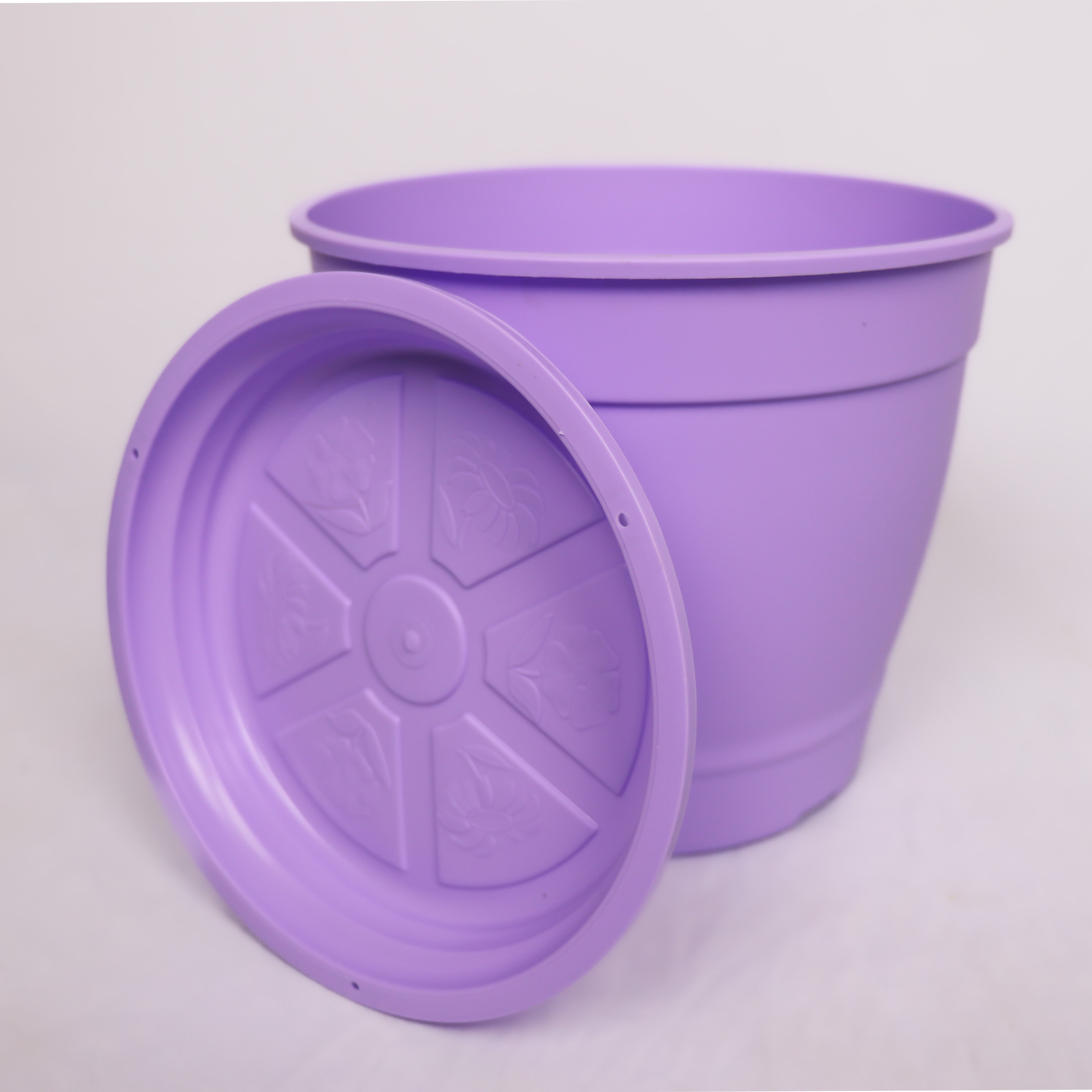 Vaso Redondo N2,5 (12x12)cm com Prato - Coloridos