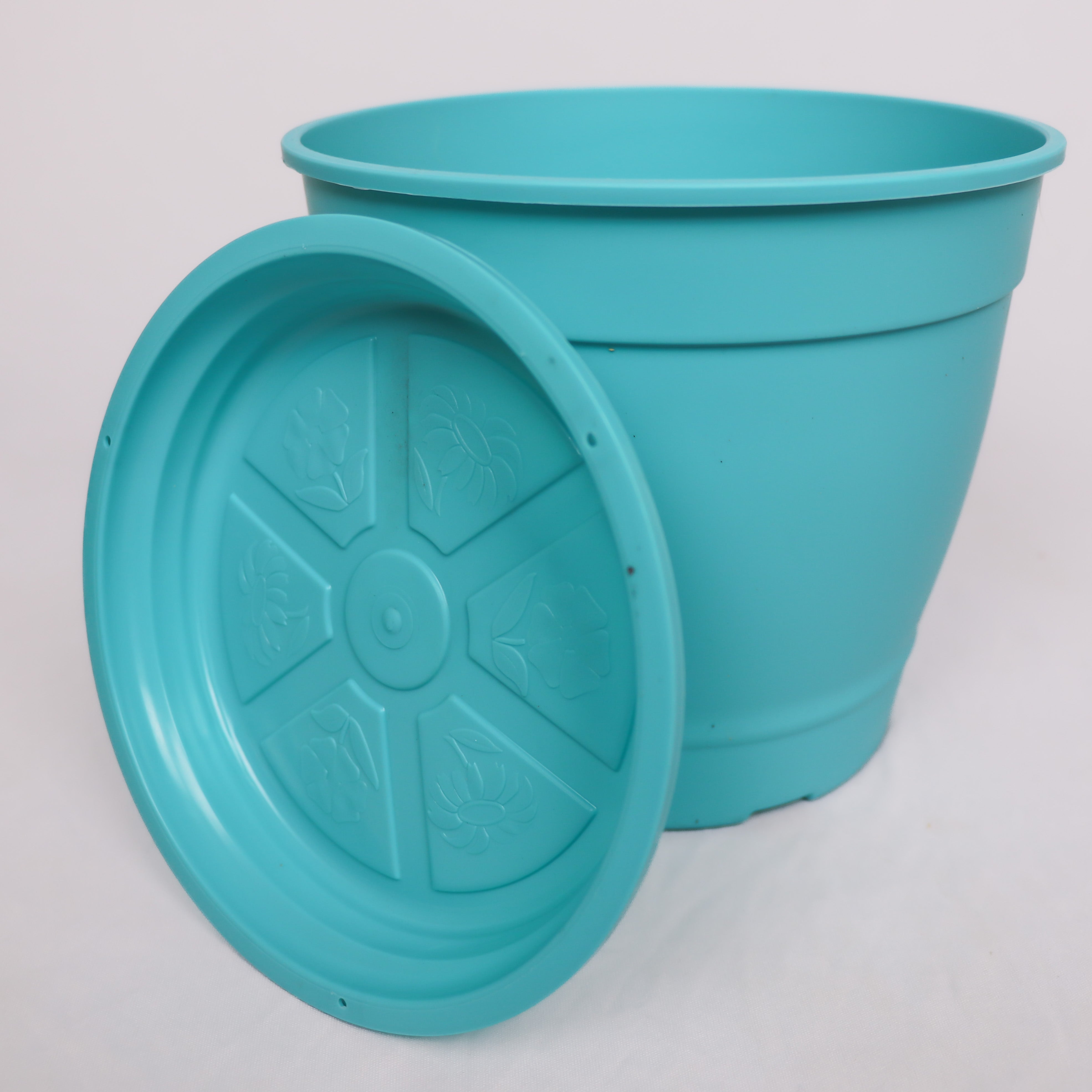 Vaso Redondo N2,5 (12x12)cm com Prato - Coloridos