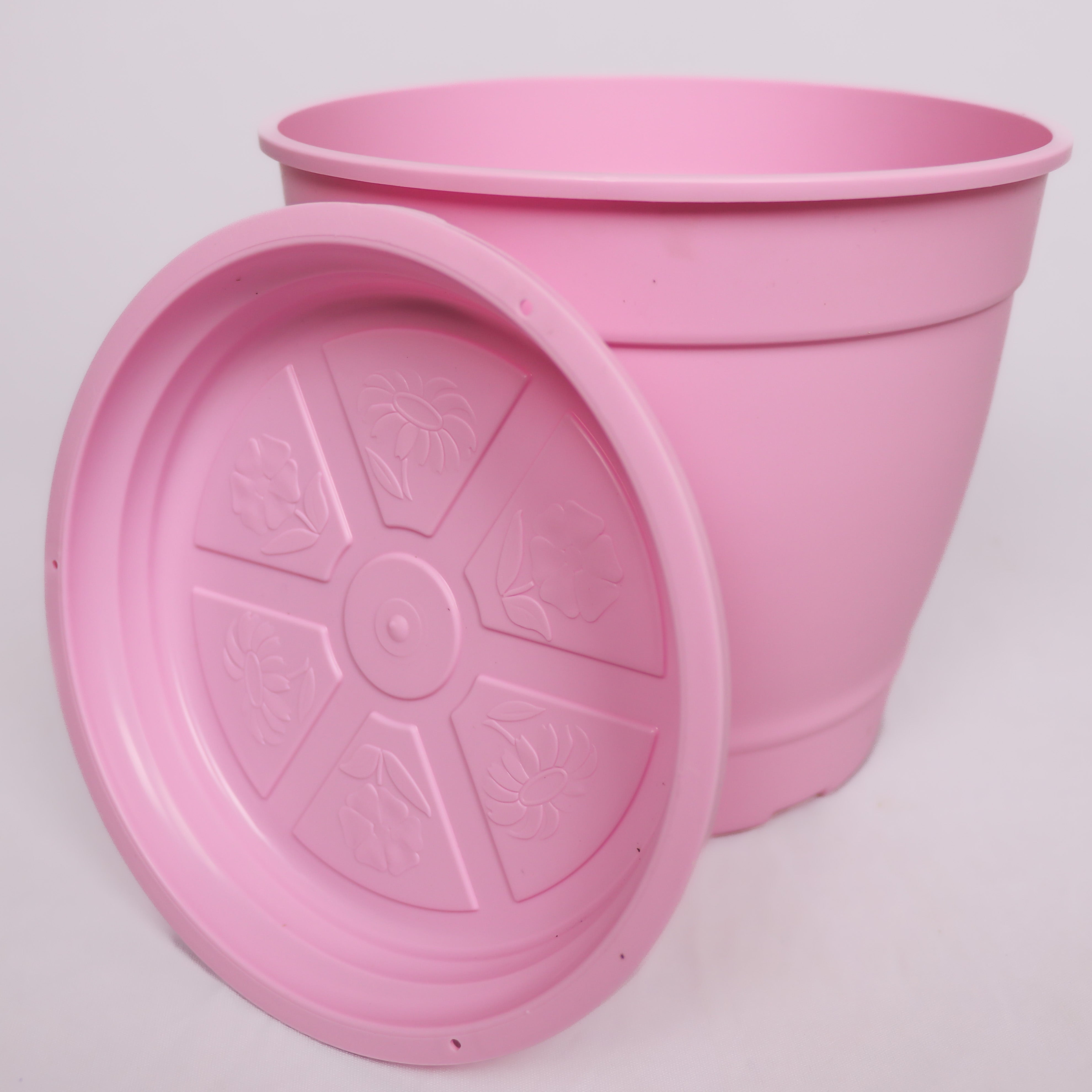 Vaso Redondo N2,5 (12x12)cm com Prato - Coloridos