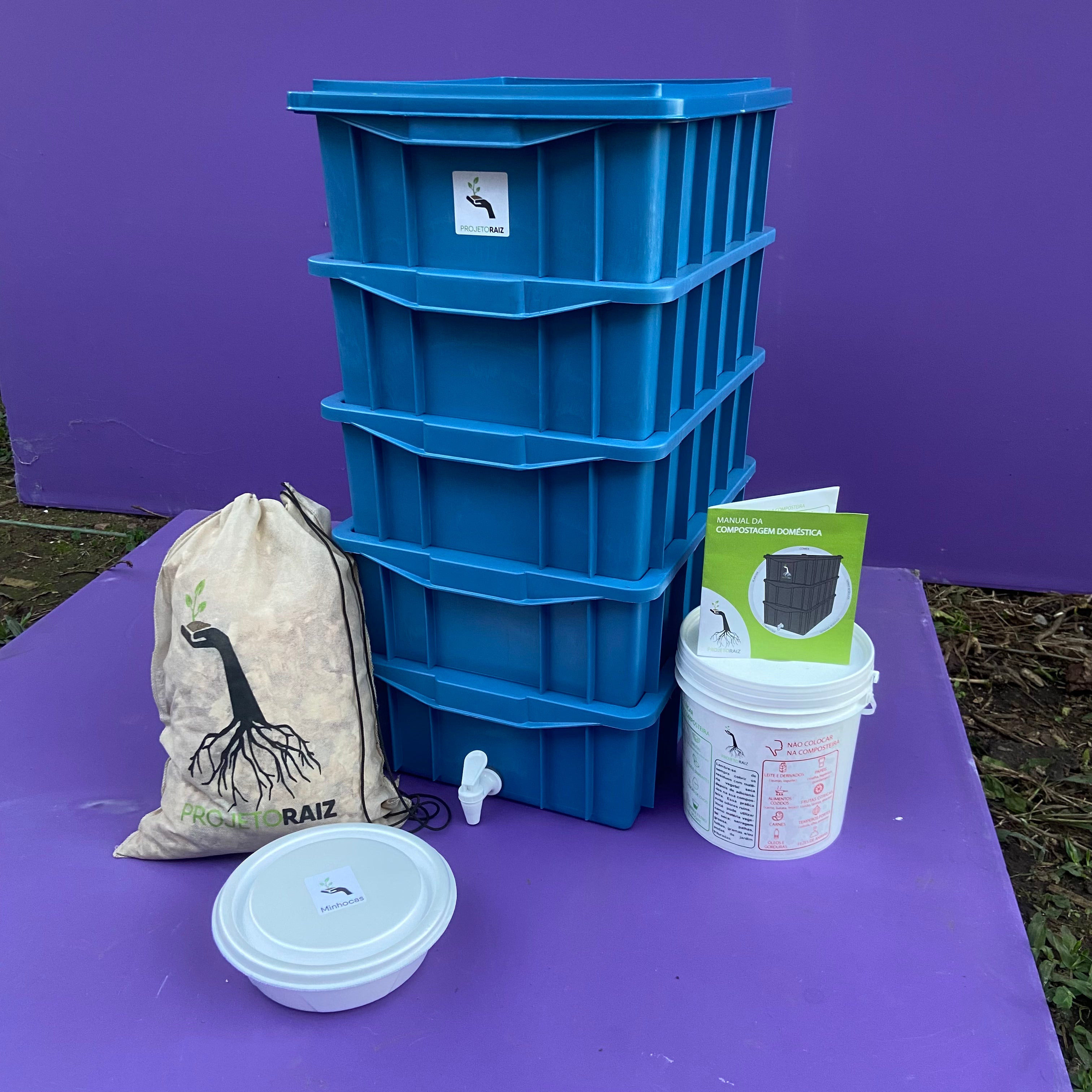 Kit de Compostagem Médio Plus